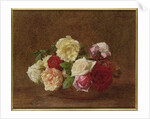 Roses in a bowl, 1884 by Ignace Henri Jean Fantin-Latour