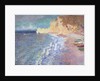 Morning at Etretat, 1883 by Claude Monet