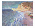 Morning at Etretat, 1883 by Claude Monet