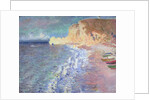 Morning at Etretat, 1883 by Claude Monet
