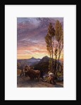 Oxen Ploughing at Sunset by Samuel Palmer
