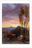 Oxen Ploughing at Sunset by Samuel Palmer
