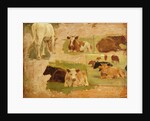 Study of Cows, c.1860 by Eugene Louis Boudin