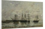 Portrieux, 1869 by Eugene Louis Boudin