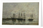 Portrieux, 1869 by Eugene Louis Boudin