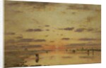 Low Tide and Sunset, 1885 by Eugene Louis Boudin