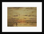 Low Tide and Sunset, 1885 by Eugene Louis Boudin