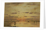 Low Tide and Sunset, 1885 by Eugene Louis Boudin