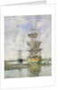 The Large Ship, 1879 by Eugene Louis Boudin