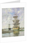 The Large Ship, 1879 by Eugene Louis Boudin