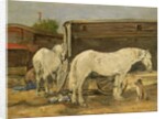Gypsy Horses, c.1885-90 by Eugene Louis Boudin