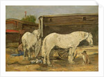 Gypsy Horses, c.1885-90 by Eugene Louis Boudin
