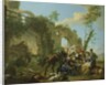 Horsemen Resting among Classical Ruins with a Fortune Teller by Paolo Monaldi