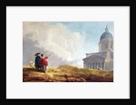 A Church Displayed to a Traveller in an Extensive Landscape by Hubert Robert