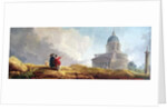 A Church Displayed to a Traveller in an Extensive Landscape by Hubert Robert