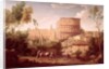 A View of the Colosseum with a Traveller, 1731 by Hendrik van Lint