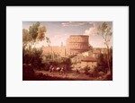 A View of the Colosseum with a Traveller, 1731 by Hendrik van Lint