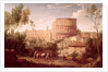 A View of the Colosseum with a Traveller, 1731 by Hendrik van Lint