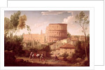 A View of the Colosseum with a Traveller, 1731 by Hendrik van Lint
