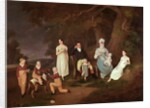 Group portrait of a Squire, his Wife and Children on the Edge of the New Forest, 1817 by W. Allison