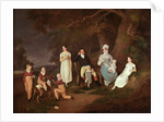Group portrait of a Squire, his Wife and Children on the Edge of the New Forest, 1817 by W. Allison