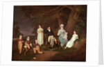 Group portrait of a Squire, his Wife and Children on the Edge of the New Forest, 1817 by W. Allison