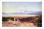 Mount Parnassus, Lake Cephissus and the Plains of Boetia, Greece, 1860 by Edward Lear