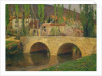 Hamlet by the Bridge by Henri Jean Guillaume Martin