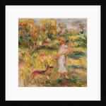 Landscape with the artist's wife and Zaza, c.1919 by Pierre Auguste Renoir