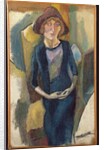 Hermine David in Blue, 1916 by Jules Pascin
