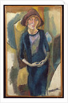 Hermine David in Blue, 1916 by Jules Pascin