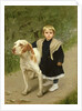Young Child and a Big Dog by Luigi Toro
