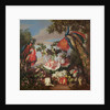 Fruit and Exotic Birds in a Landscape by Jean-Baptiste Monnoyer