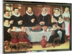 A Family Saying Grace Before the Meal, 1585 by Anthuenis Claeissins or Claeissens