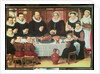 A Family Saying Grace Before the Meal, 1585 by Anthuenis Claeissins or Claeissens