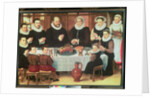 A Family Saying Grace Before the Meal, 1585 by Anthuenis Claeissins or Claeissens