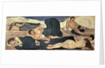 At night Group of naked sleepers, one of them in the midst of a nightmare, 1890 by Ferdinand Hodler