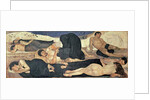 At night Group of naked sleepers, one of them in the midst of a nightmare, 1890 by Ferdinand Hodler