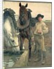 Horses at the Water Trough, 1884 by Pascal Adolphe Jean Dagnan-Bouveret