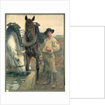 Horses at the Water Trough, 1884 by Pascal Adolphe Jean Dagnan-Bouveret