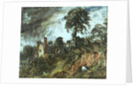 Cottage among Trees with a Sandbank, c.1830-36 by John Constable