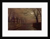 Moonlit Street Scene, 1882 by John Atkinson Grimshaw