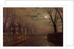 Moonlit Street Scene, 1882 by John Atkinson Grimshaw