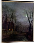 Moonlit Street Scene, 1882 by John Atkinson Grimshaw