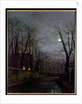 Moonlit Street Scene, 1882 by John Atkinson Grimshaw