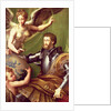 Emperor Charles V Receiving the World, c.1529 by Parmigianino