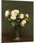 White Roses, 1875 by Ignace Henri Jean Fantin-Latour