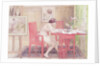 Model Writing Postcards, 1906 by Carl Larsson