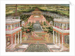 A Mughal Princess in her Garden by Indian School