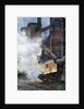 Steelworks at Chasse, Isere, 1917 by Francois Flameng
